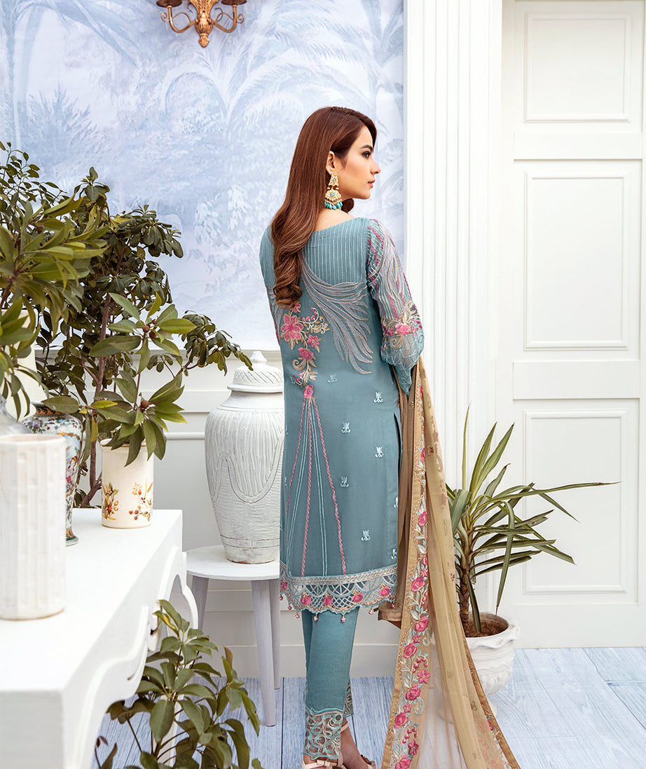 Ramsha Chevron L/Chiffon`22 D#211 (Vol-2)