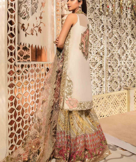 CRIMSON | Wedding Unstitched Collection '22 D# IVORY - 5A