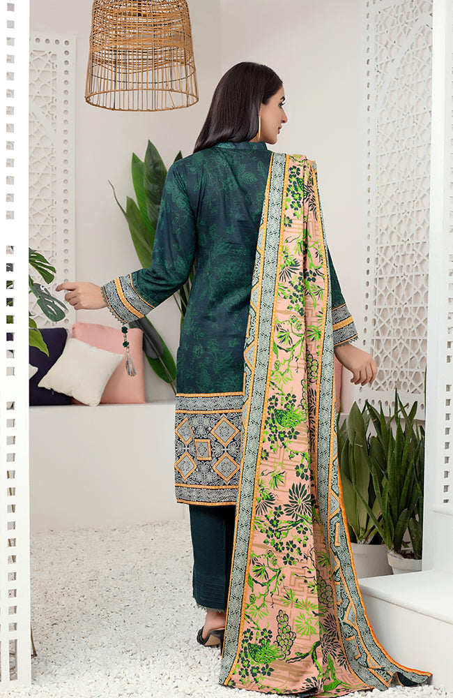Al Zohaib Monsoon Lawn'22 D#7052 D Green
