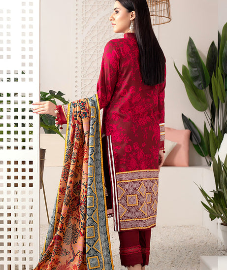 Al Zohaib Monsoon Lawn'22 D#7052 Maroon