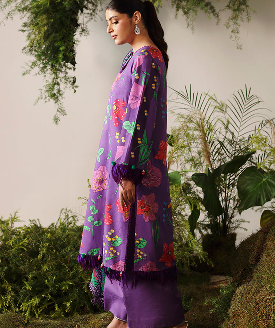 Naqsh Bloom & Vogue Jacquard`25 True Purple D#161