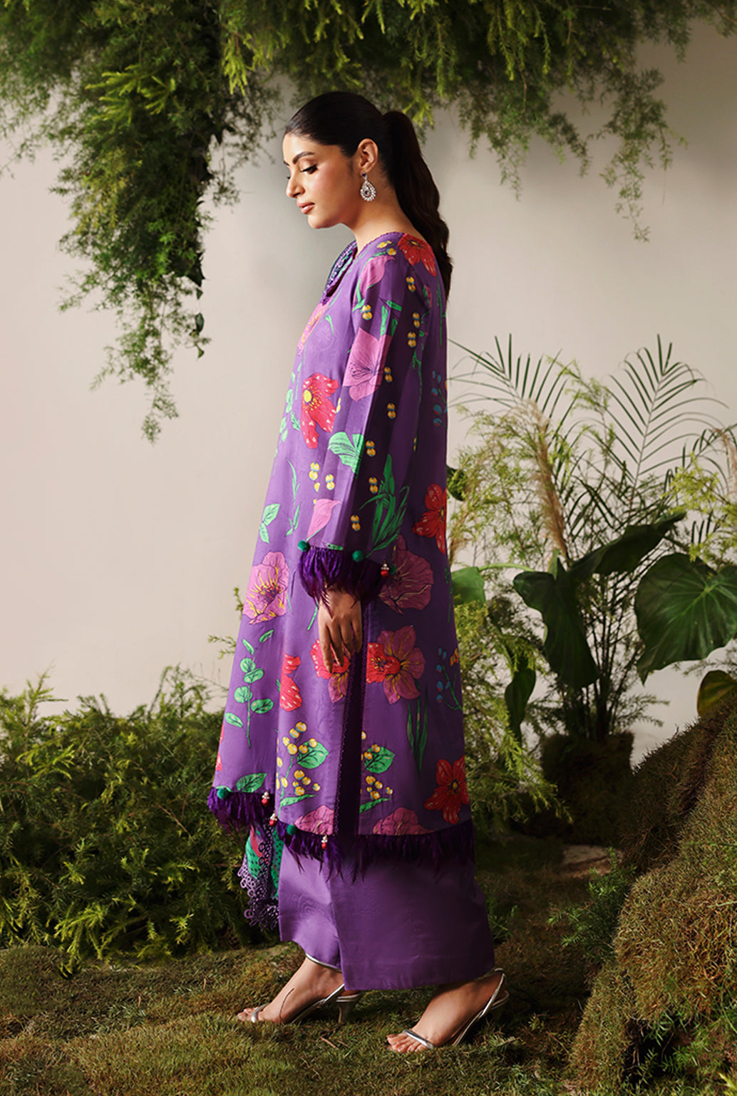 Naqsh Bloom & Vogue Jacquard`25 True Purple D#161