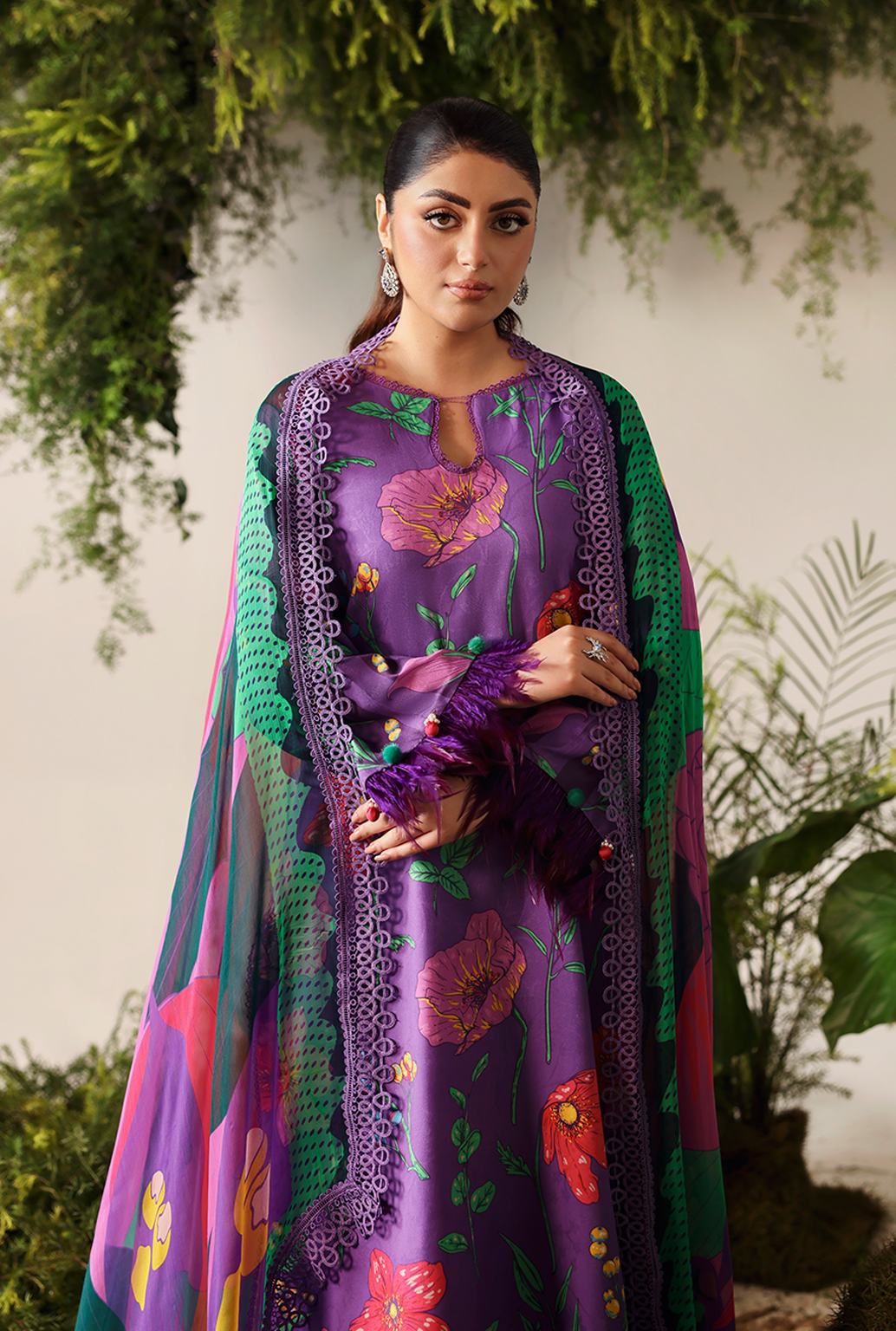 Naqsh Bloom & Vogue Jacquard`25 True Purple D#161