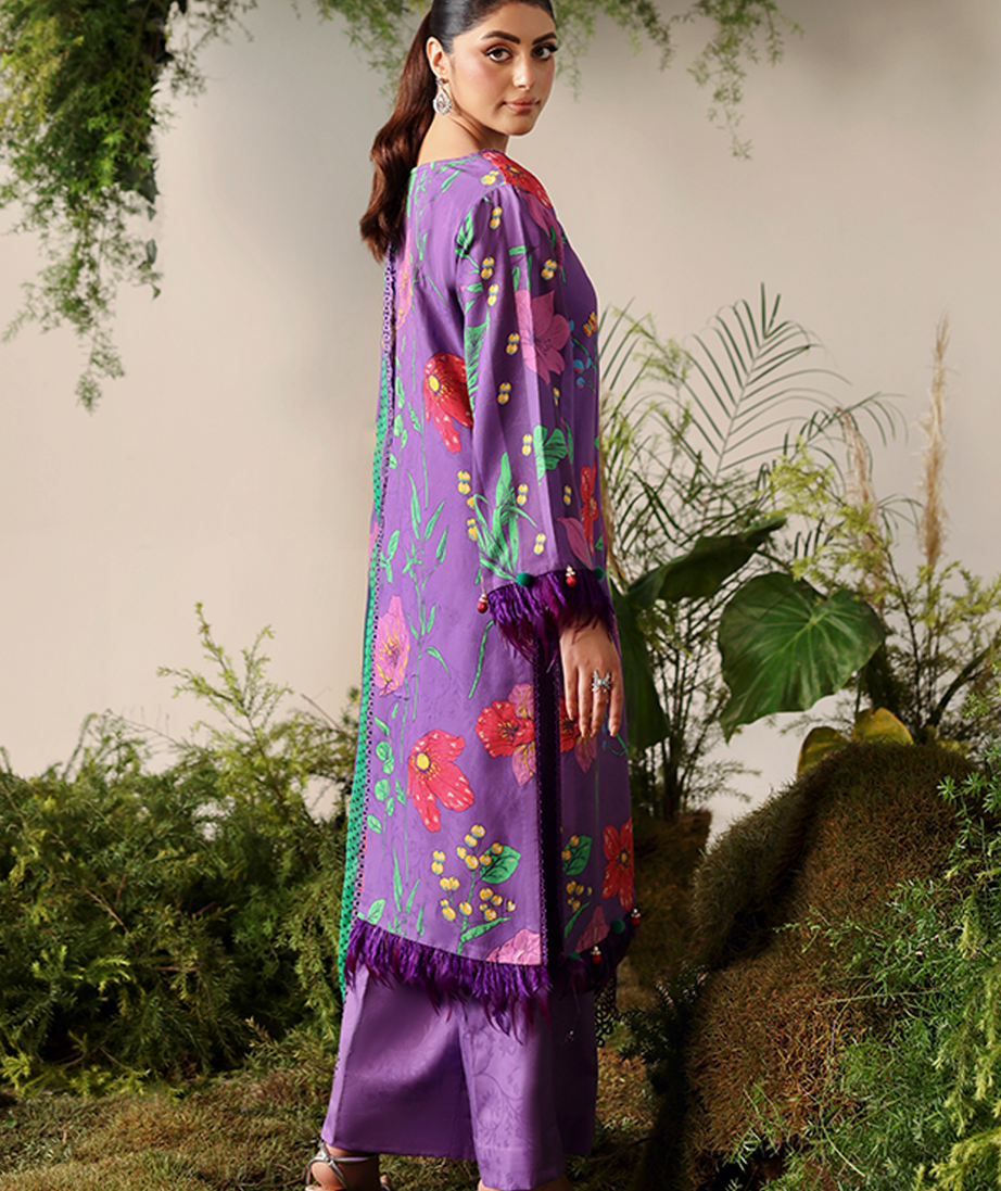 Naqsh Bloom & Vogue Jacquard`25 True Purple D#161