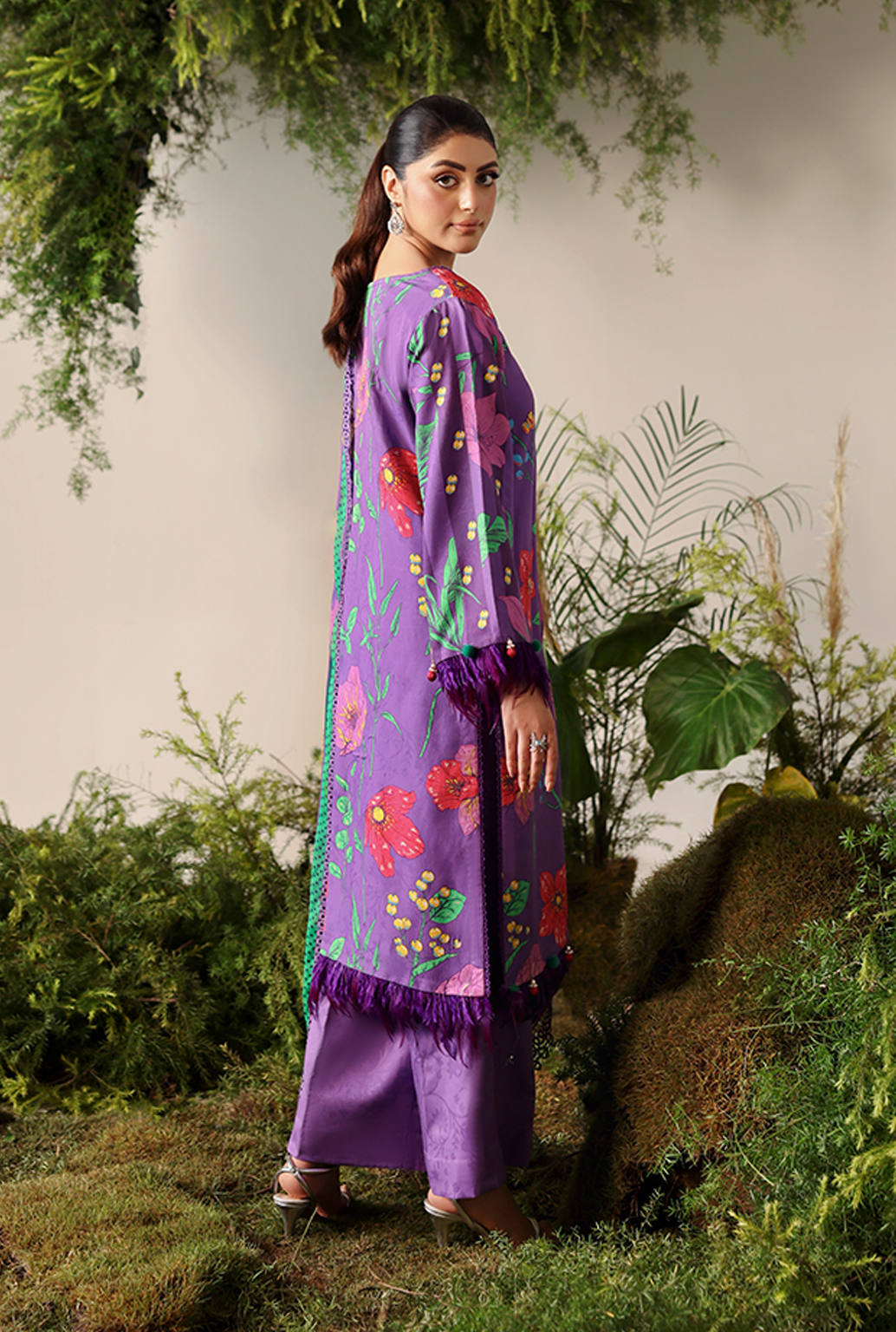 Naqsh Bloom & Vogue Jacquard`25 True Purple D#161
