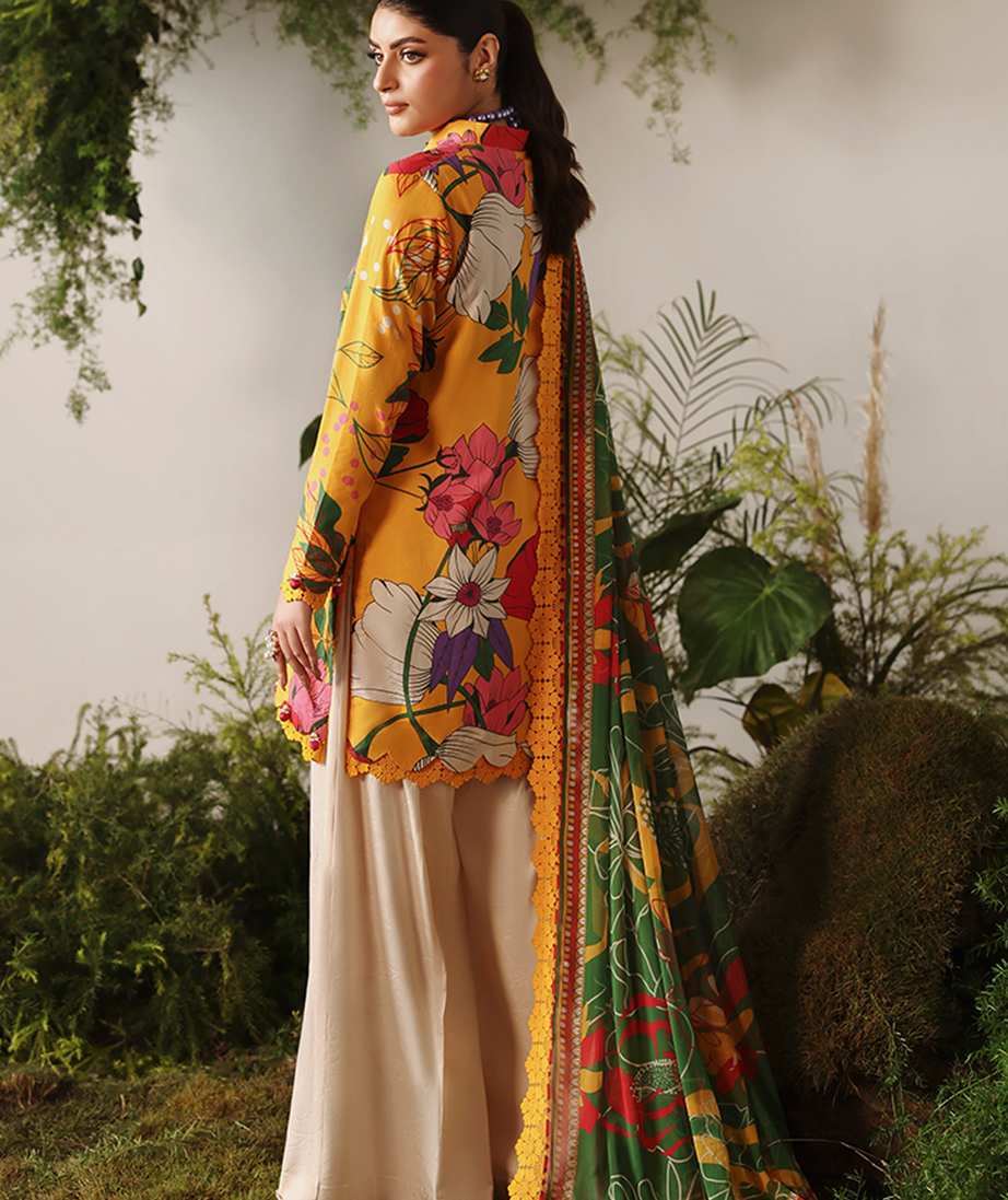 Naqsh Bloom & Vogue Jacquard`25 Cyber Yellow D#153