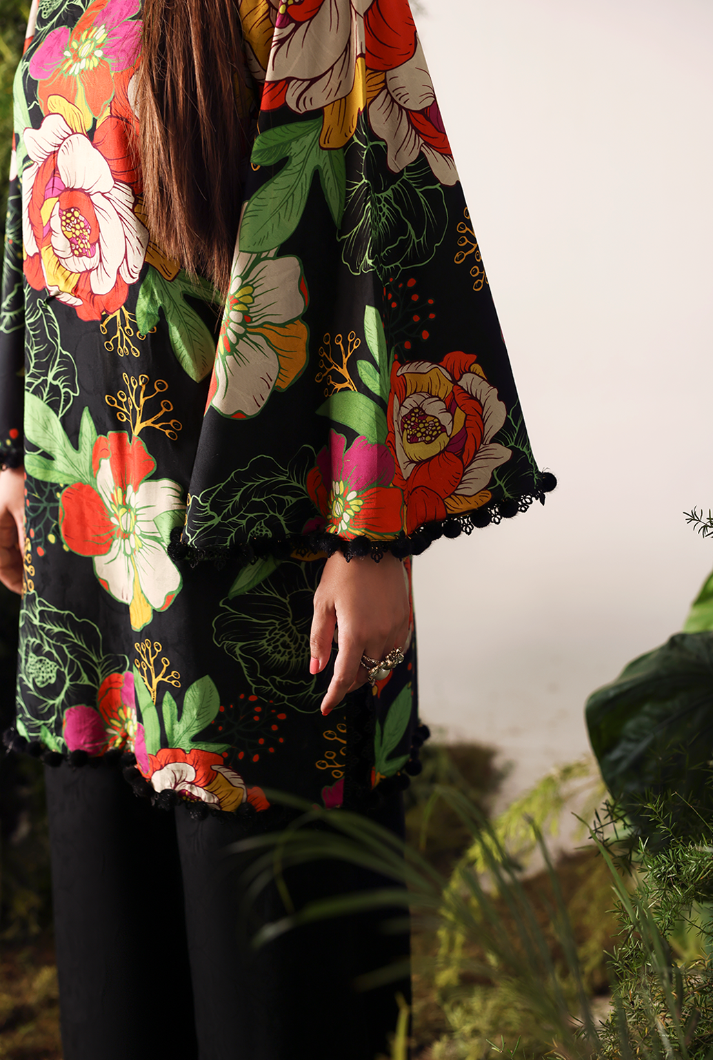 Naqsh Bloom & Vogue Jacquard`25 Blossom Black D#152