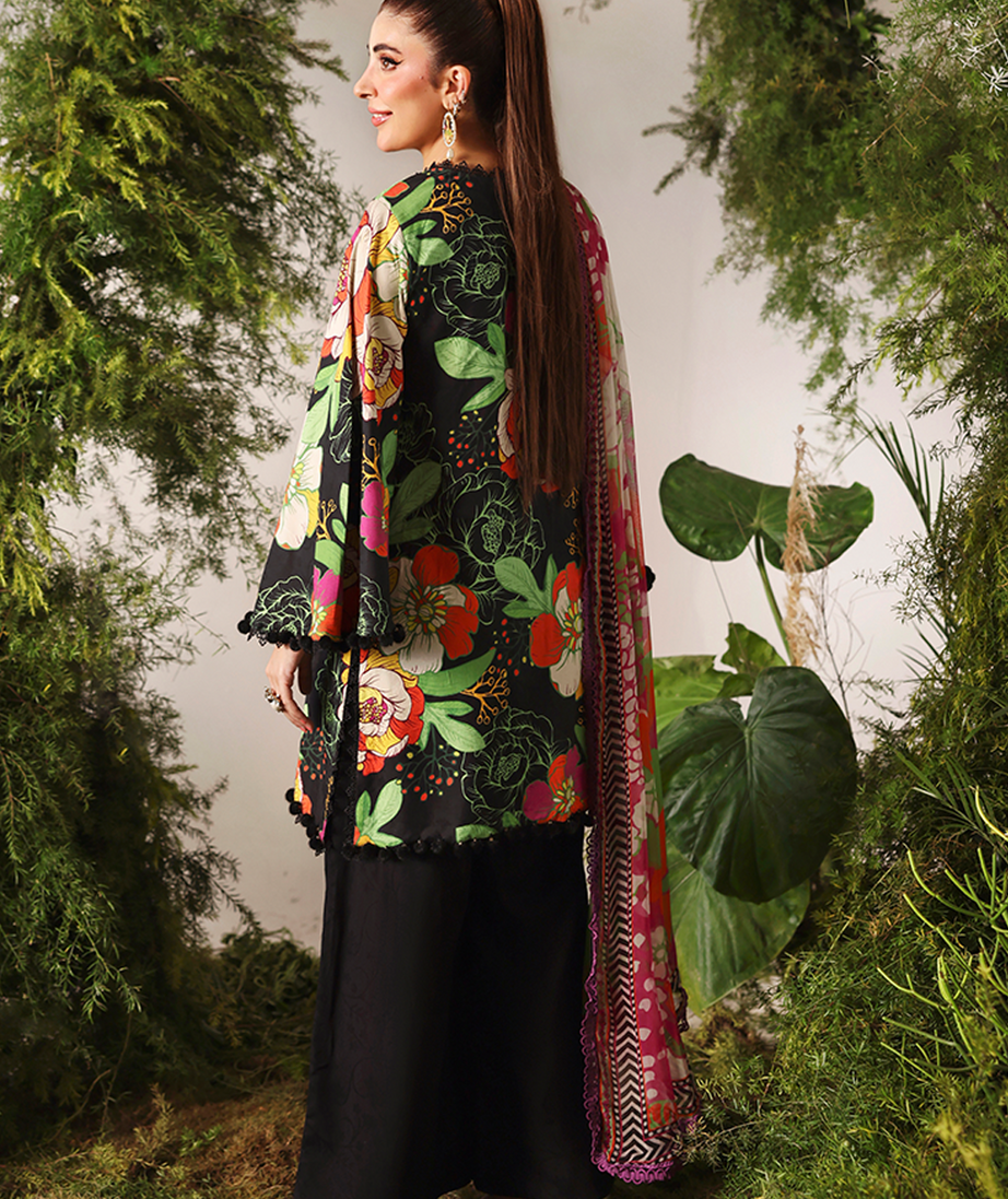 Naqsh Bloom & Vogue Jacquard`25 Blossom Black D#152