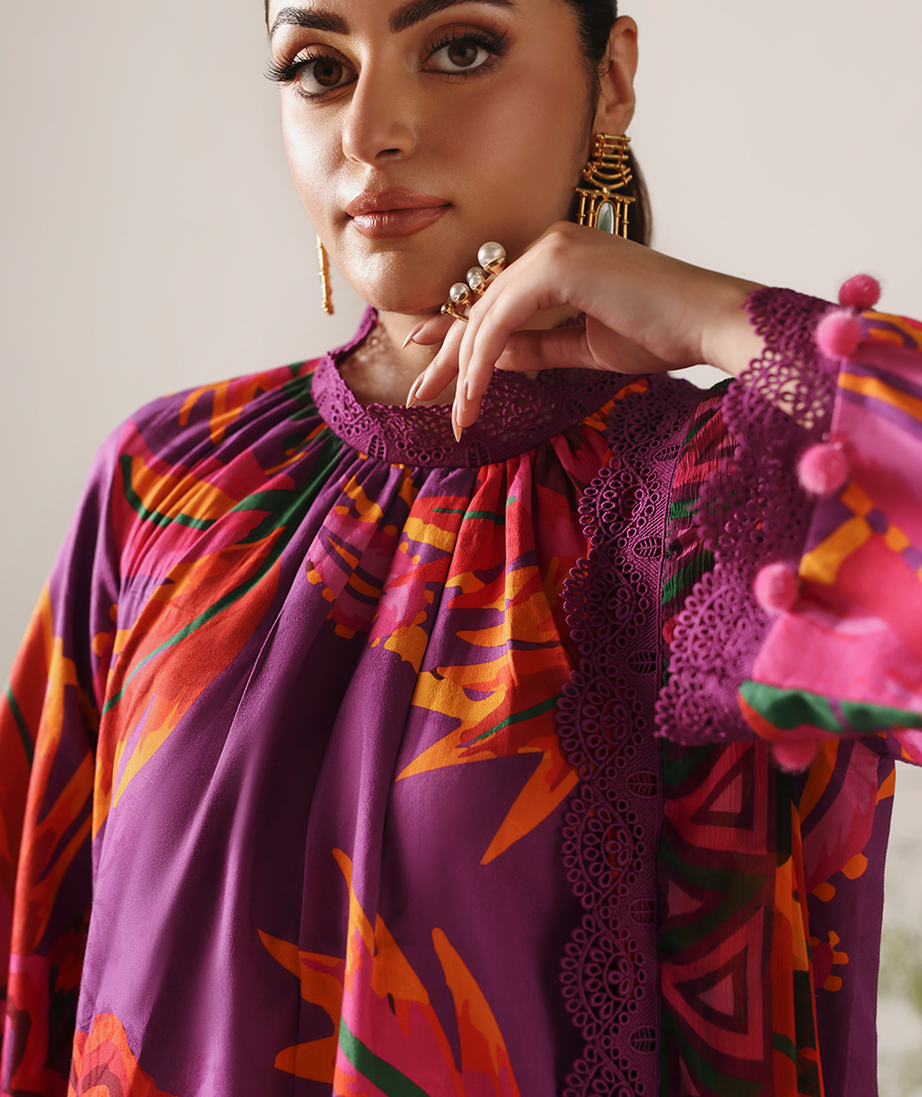 Naqsh Bloom & Vogue Jacquard`25 Jam Purple D#165