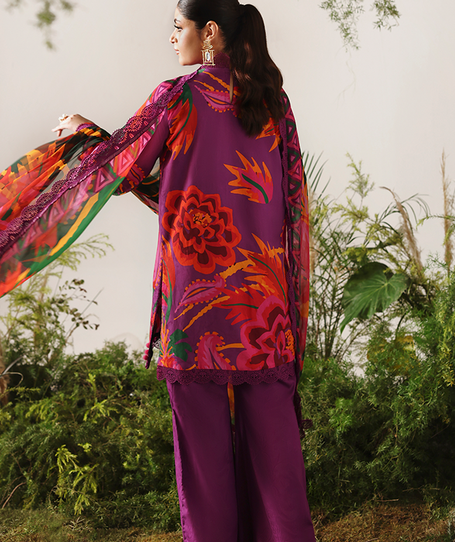 Naqsh Bloom & Vogue Jacquard`25 Jam Purple D#165