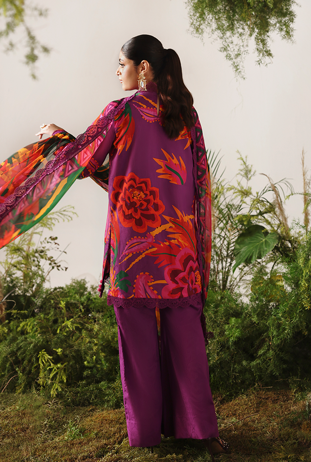 Naqsh Bloom & Vogue Jacquard`25 Jam Purple D#165