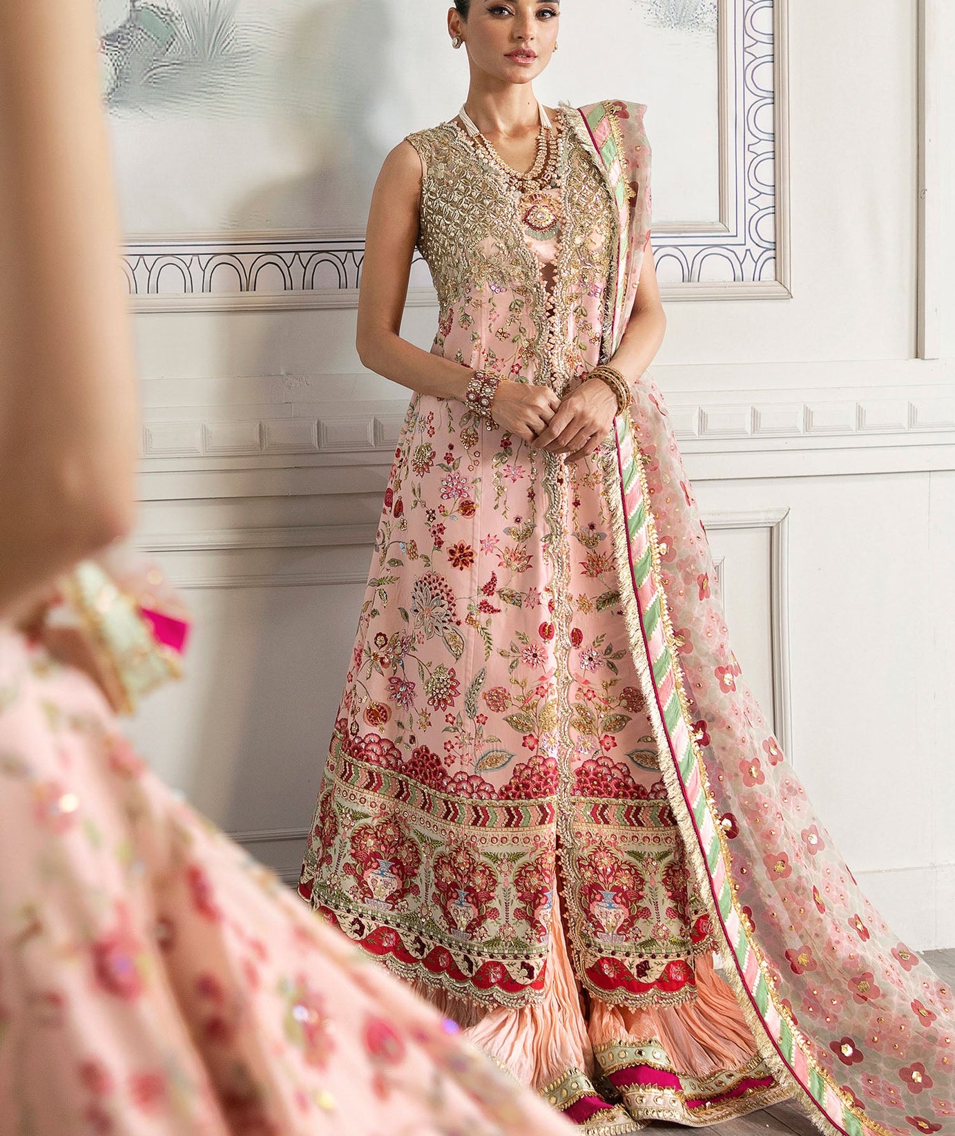 CRIMSON X SAIRA SHAKIRA UNSTITCHED WEDDING '24 D#06 (Crystal Chinoiserie)
