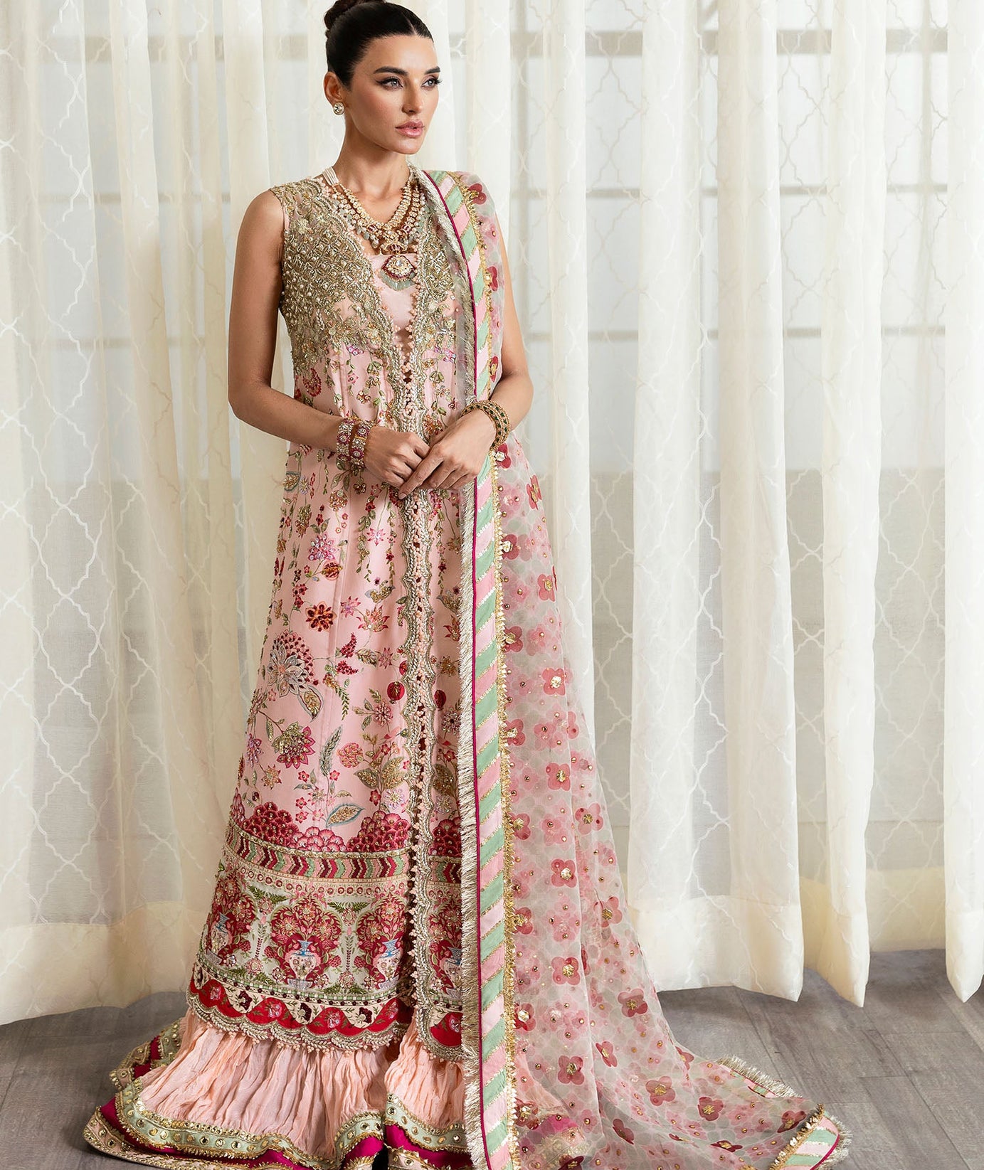 CRIMSON X SAIRA SHAKIRA UNSTITCHED WEDDING '24 D#06 (Crystal Chinoiserie)