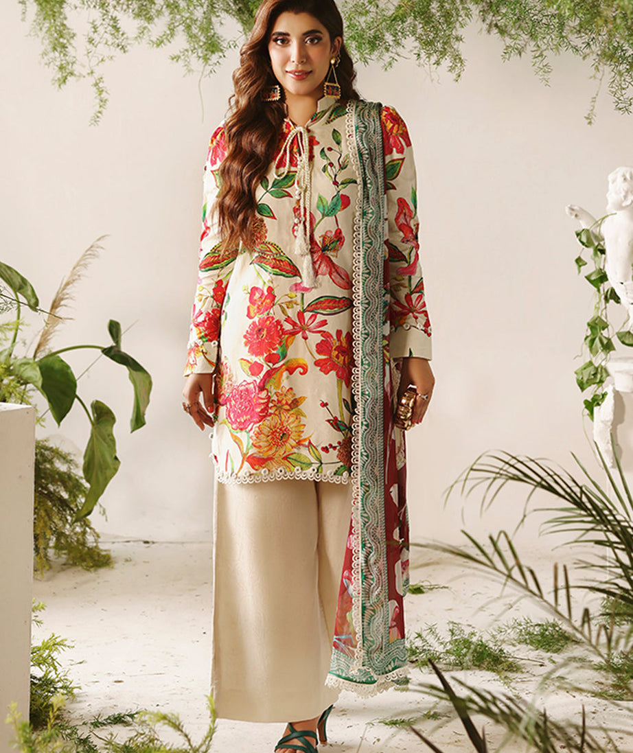 Naqsh Bloom & Vogue Jacquard`25 Beige Rust D#160