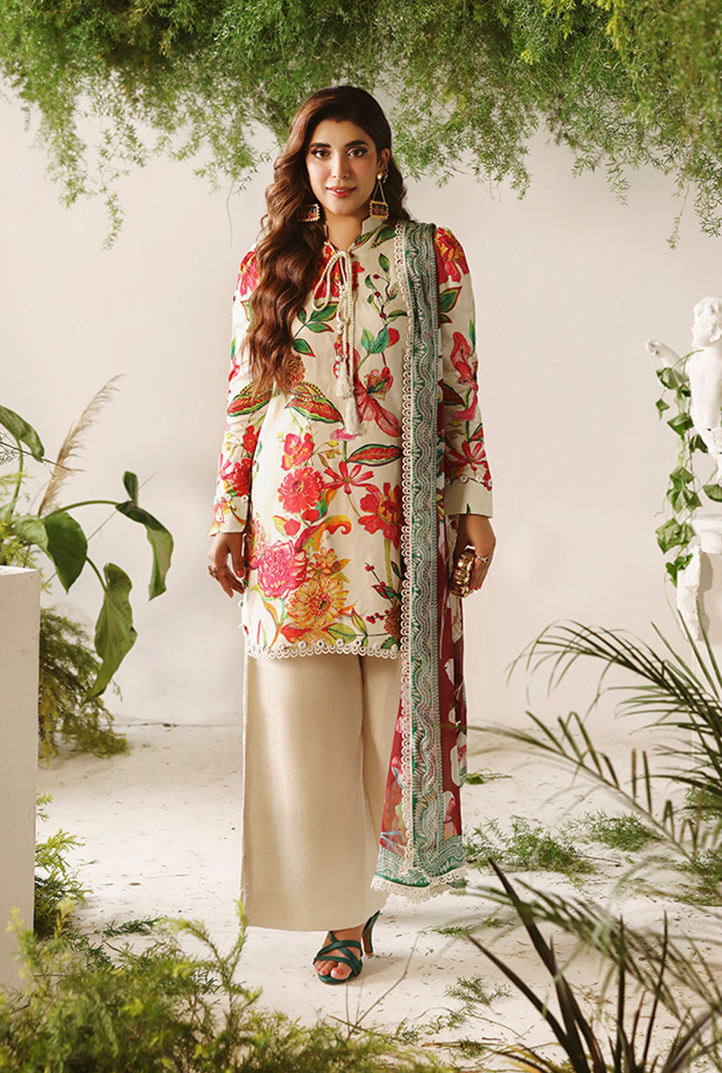 Naqsh Bloom & Vogue Jacquard`25 Beige Rust D#160