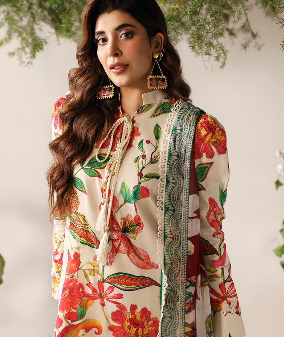 Naqsh Bloom & Vogue Jacquard`25 Beige Rust D#160