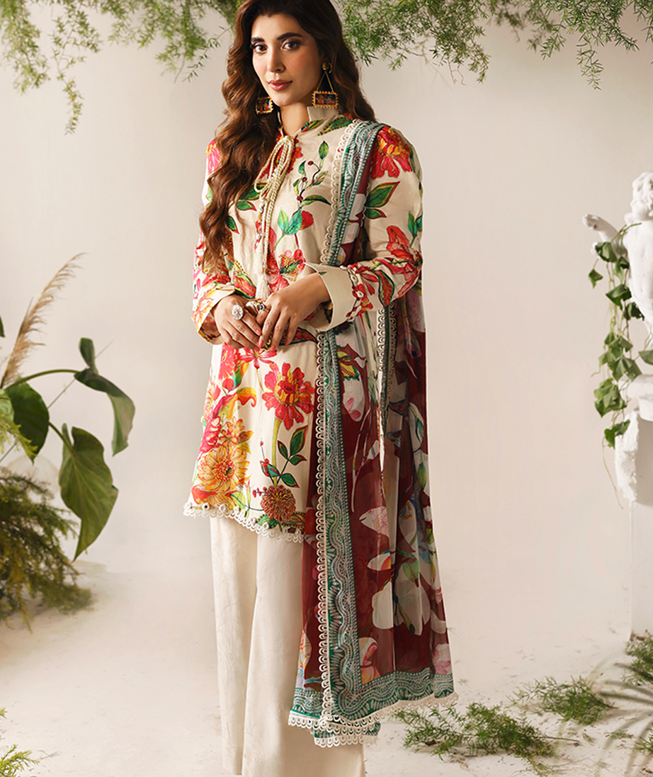 Naqsh Bloom & Vogue Jacquard`25 Beige Rust D#160