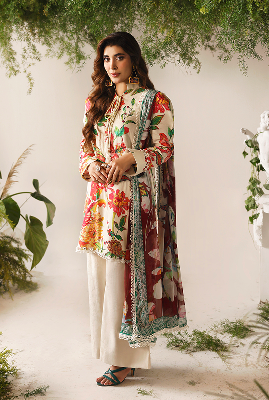 Naqsh Bloom & Vogue Jacquard`25 Beige Rust D#160