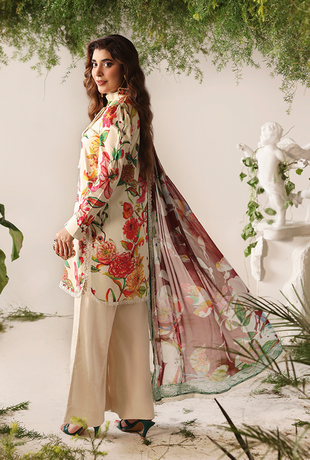 Naqsh Bloom & Vogue Jacquard`25 Beige Rust D#160