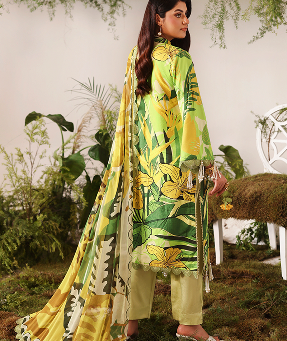 Naqsh Bloom & Vogue Jacquard`25 Lime Peel D#162