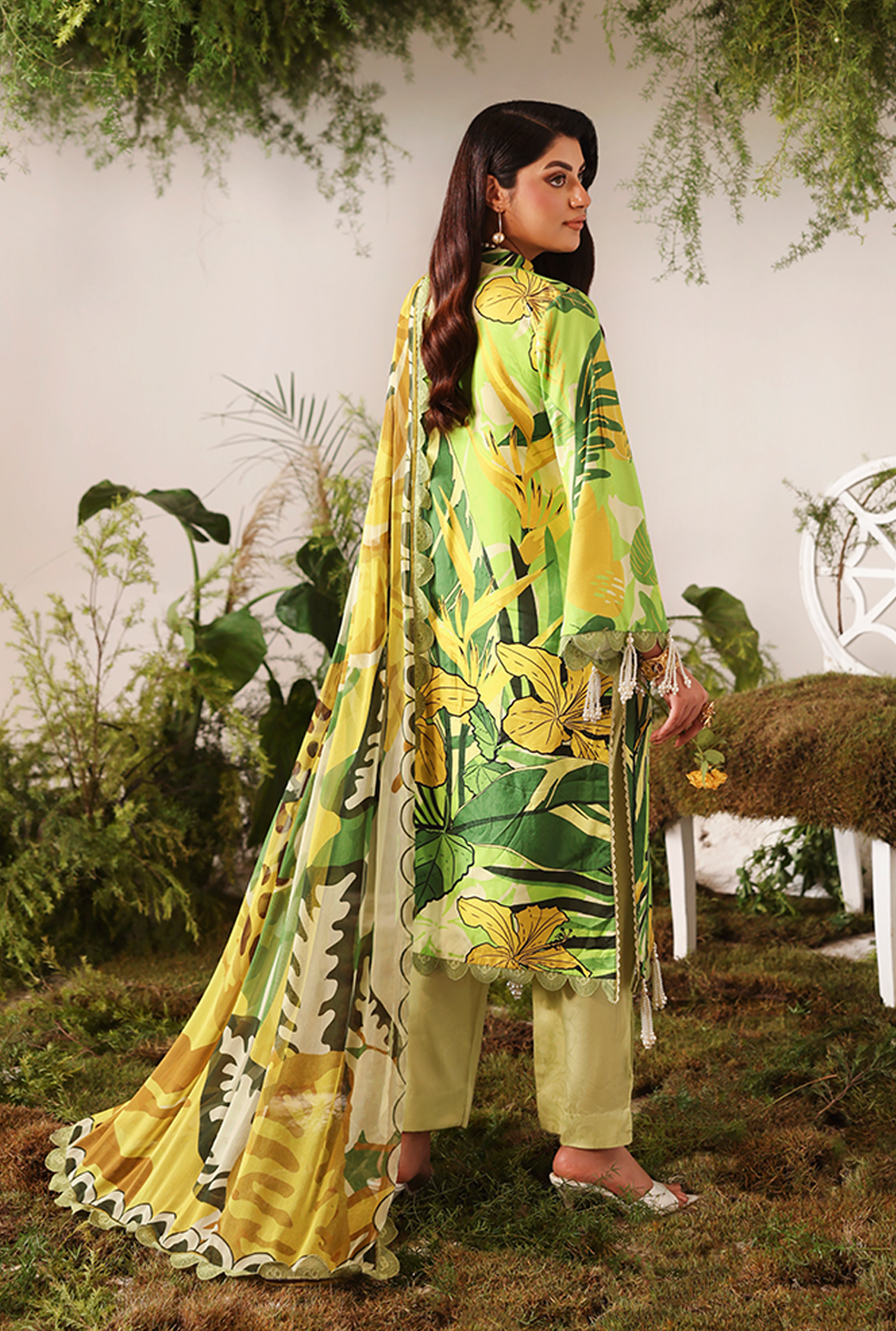 Naqsh Bloom & Vogue Jacquard`25 Lime Peel D#162