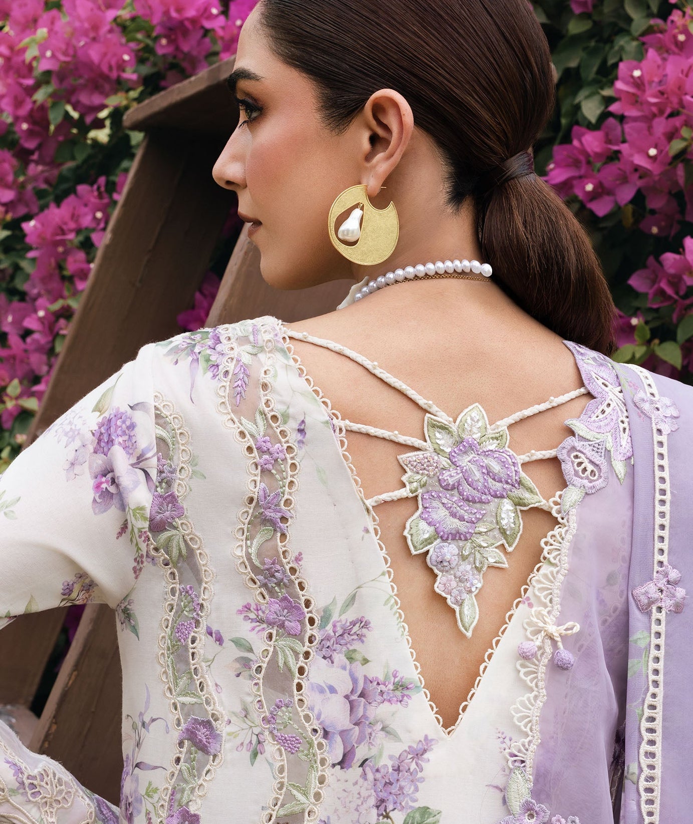 Crimson Luxe Lawn`25 LAVENDER FALL - D5B