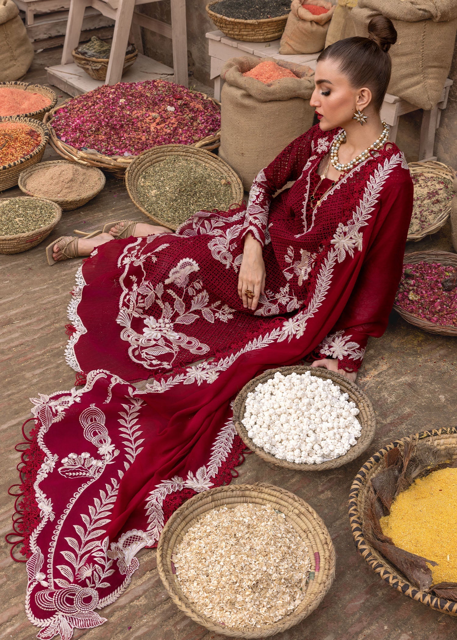 Crimson Luxe Lawn`25 ONE TRUE LOVE - D6A