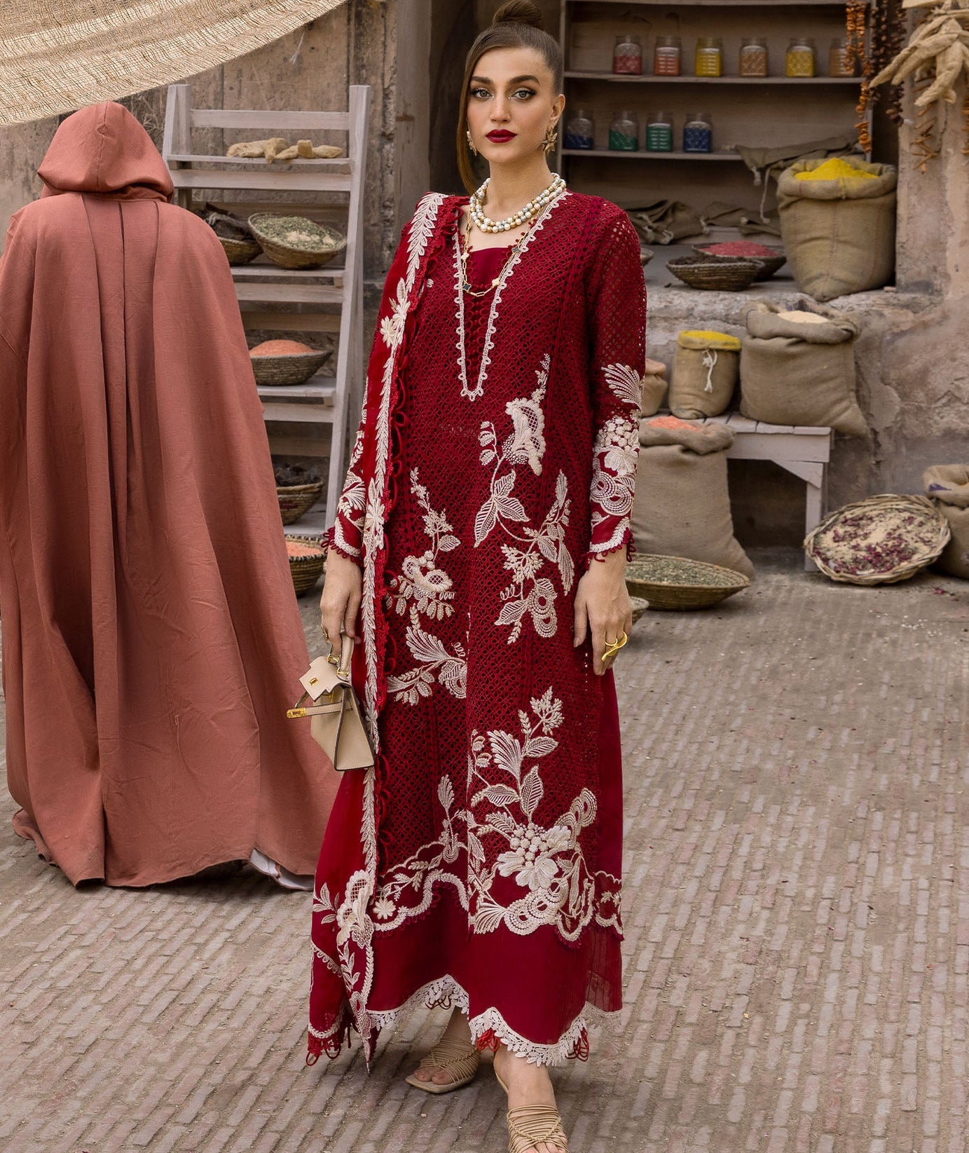 Crimson Luxe Lawn`25 ONE TRUE LOVE - D6A