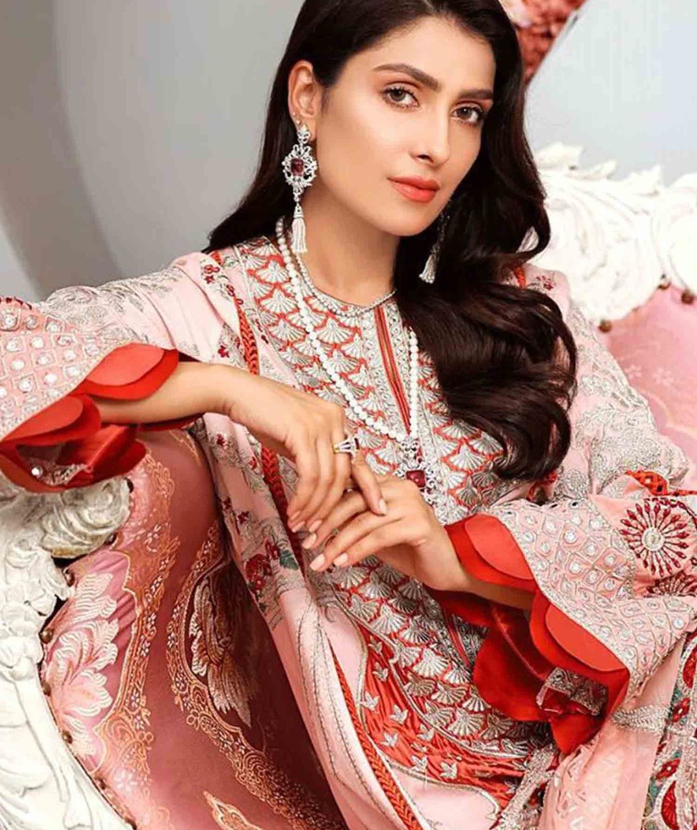 Maryam hussain Luxury Festive Lawn`21D#12 - MUSHK