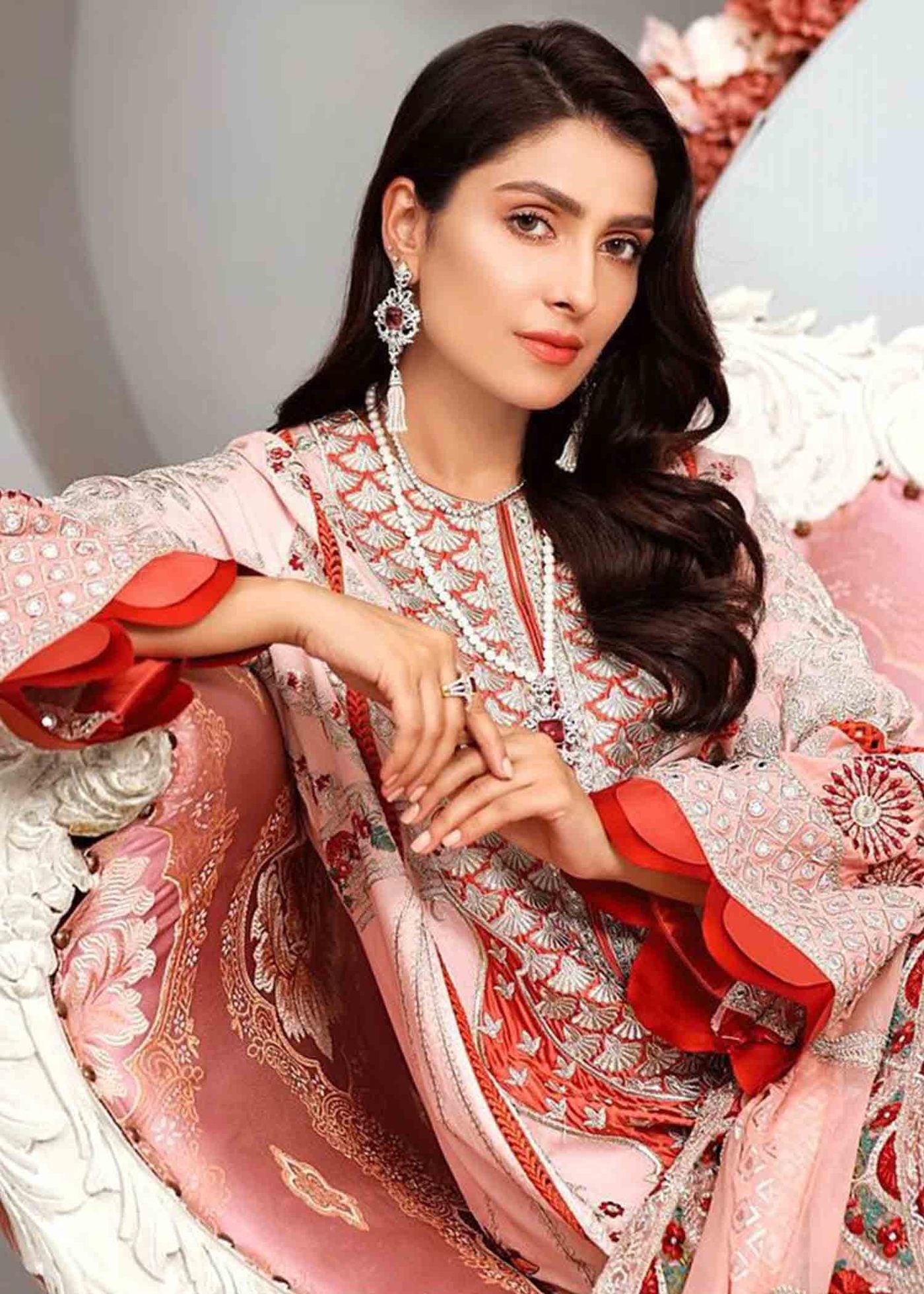 Maryam hussain Luxury Festive Lawn`21D#12 - MUSHK