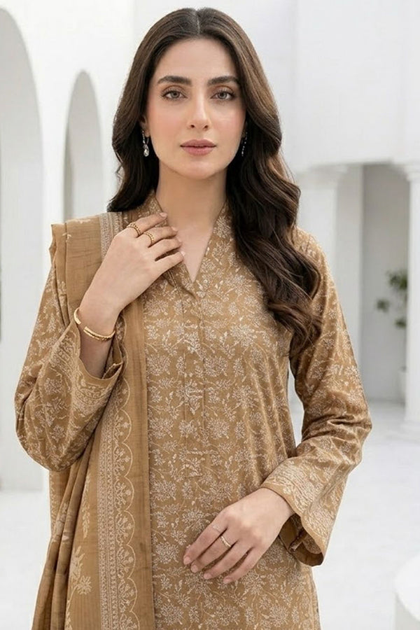 BR Sehar Dhanak'26 3Pcs D#1 (Peach)
