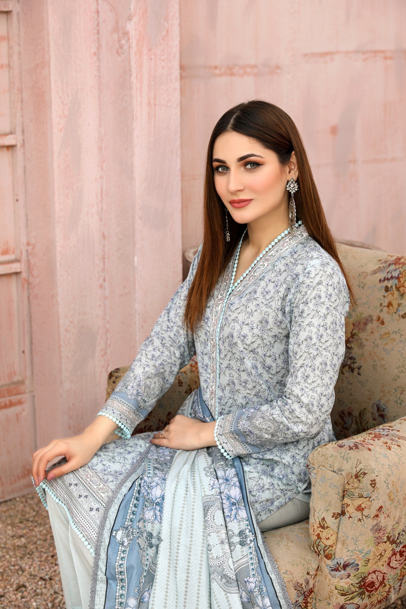 Safwa Digital Printed Lawn`22 MK#02