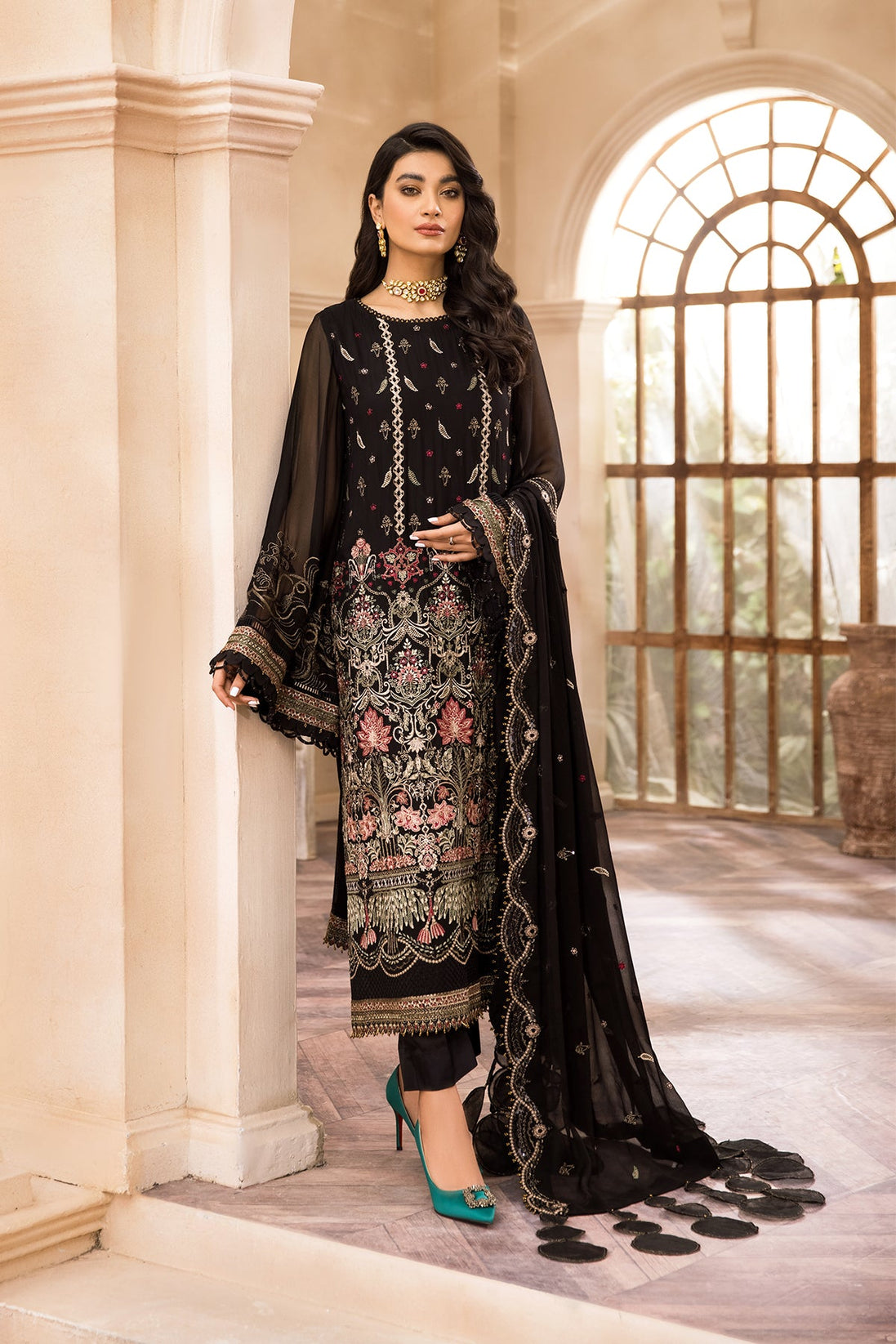 Farasha Emb Chiffon`22 D#06 (Vol-1)