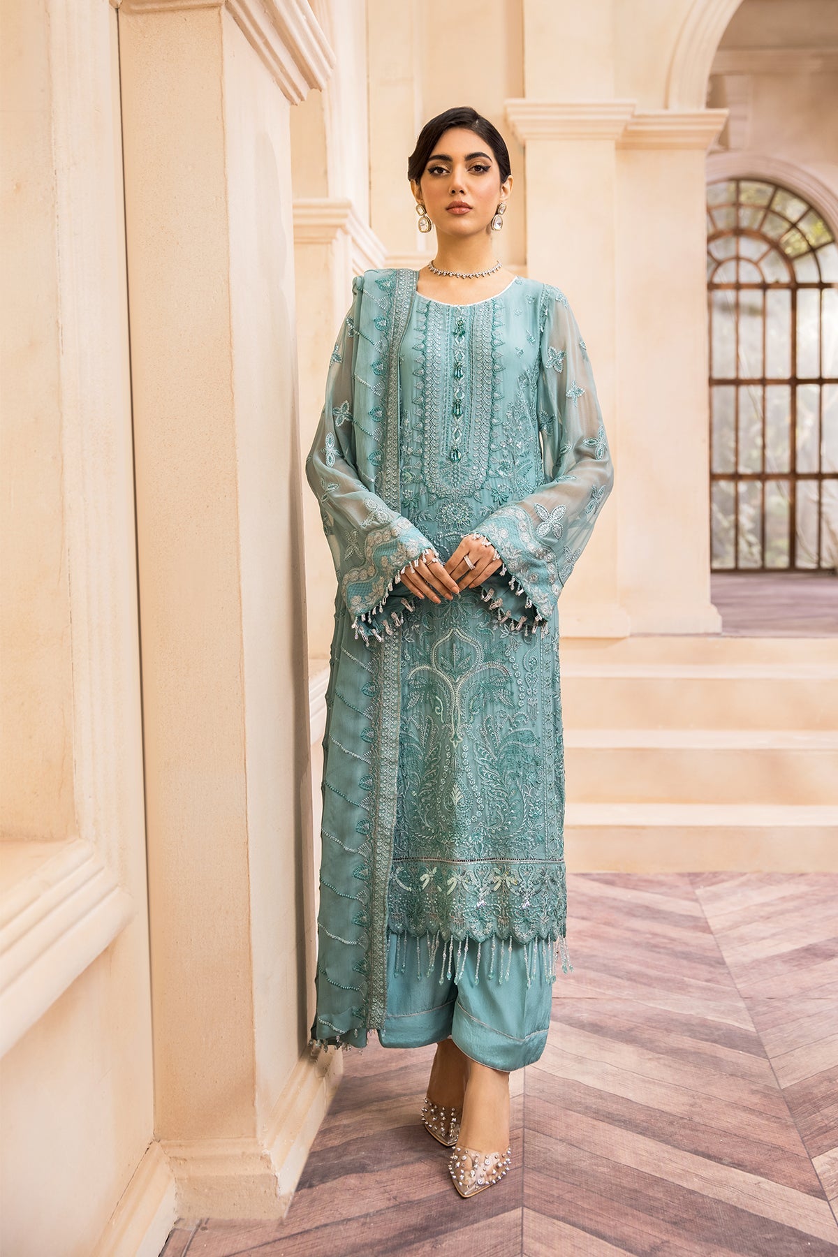 Farasha Emb Chiffon`22 D#08 (Vol-1)