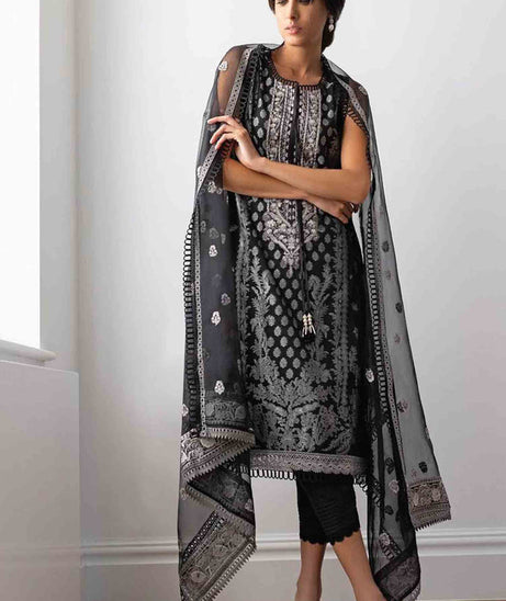 Sobia Nazir Monochrome Lawn`21 D#4