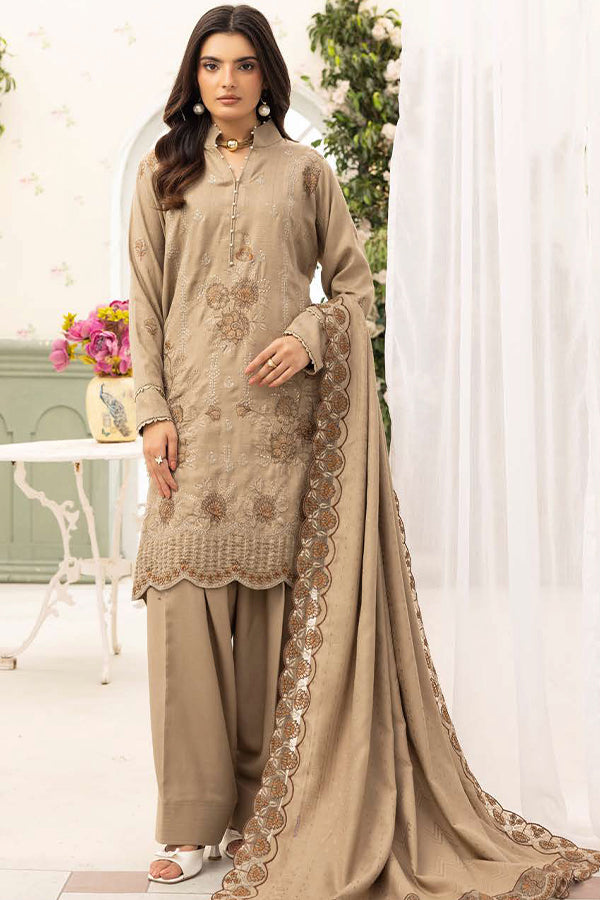Shaista Festive Emb Peach'26 D#110