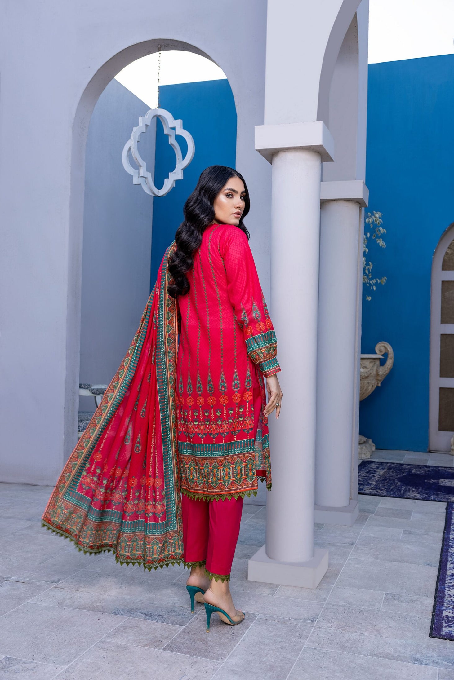 Salina Digital Print Lawn'22 Vol-2 D Pink