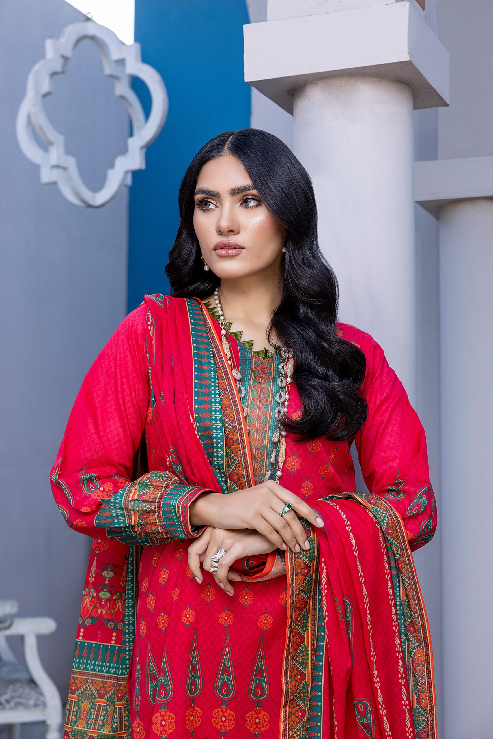 Salina Digital Print Lawn'22 Vol-2 D Pink