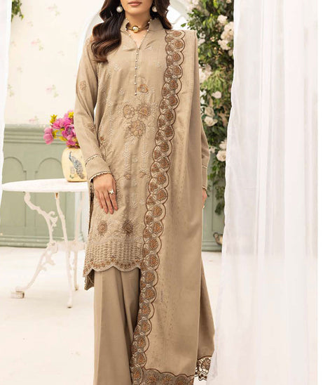 Shaista Festive Emb Peach'26 D#110