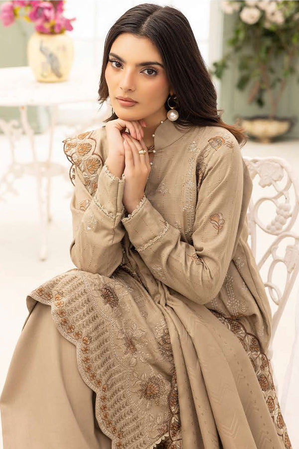 Shaista Festive Emb Peach'26 D#110