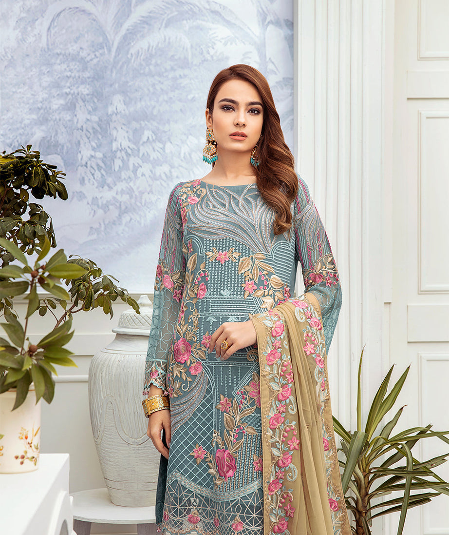 Ramsha Chevron L/Chiffon`22 D#211 (Vol-2)