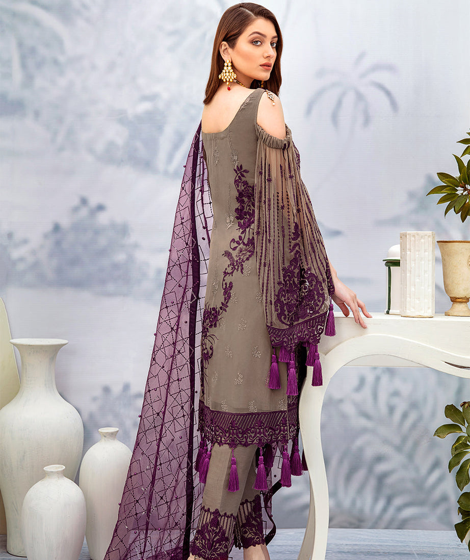 Ramsha Chevron L/Chiffon`22 D#201 (Vol-2)