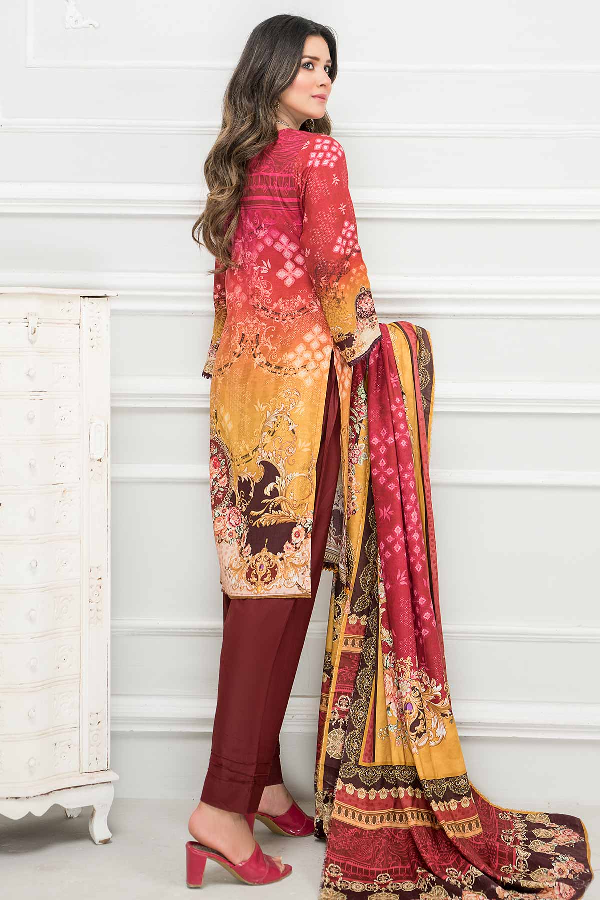 Sitara Anarkali D/Linen`21 D#31 (Maroon)