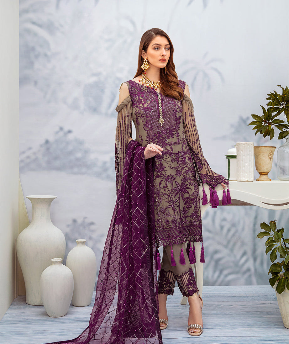 Ramsha Chevron L/Chiffon`22 D#201 (Vol-2)