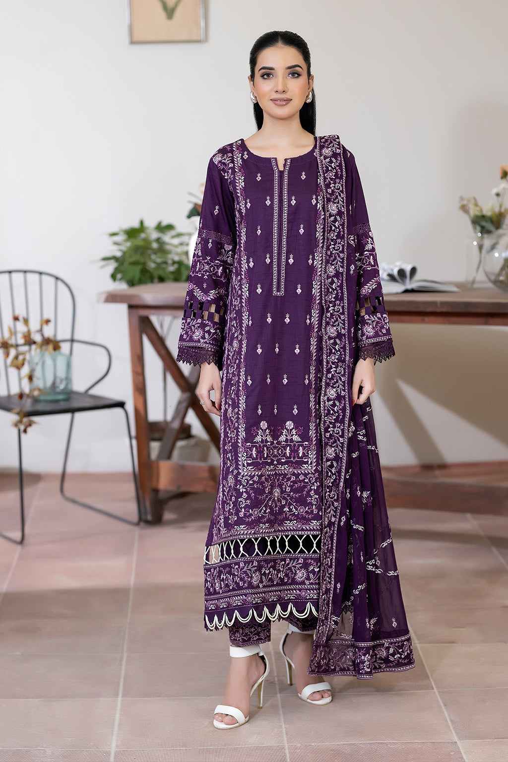 Johra Sameeha Emb Silk`25 JW#293