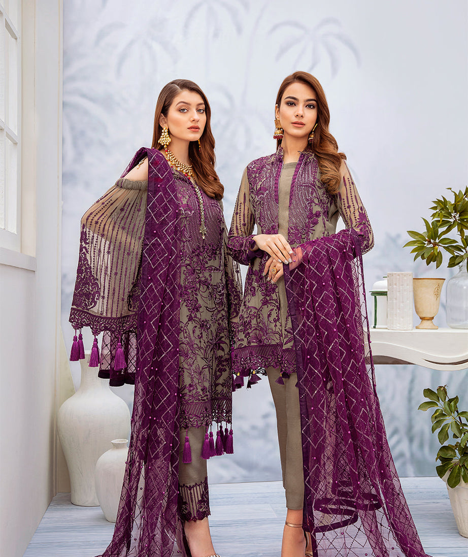 Ramsha Chevron L/Chiffon`22 D#201 (Vol-2)