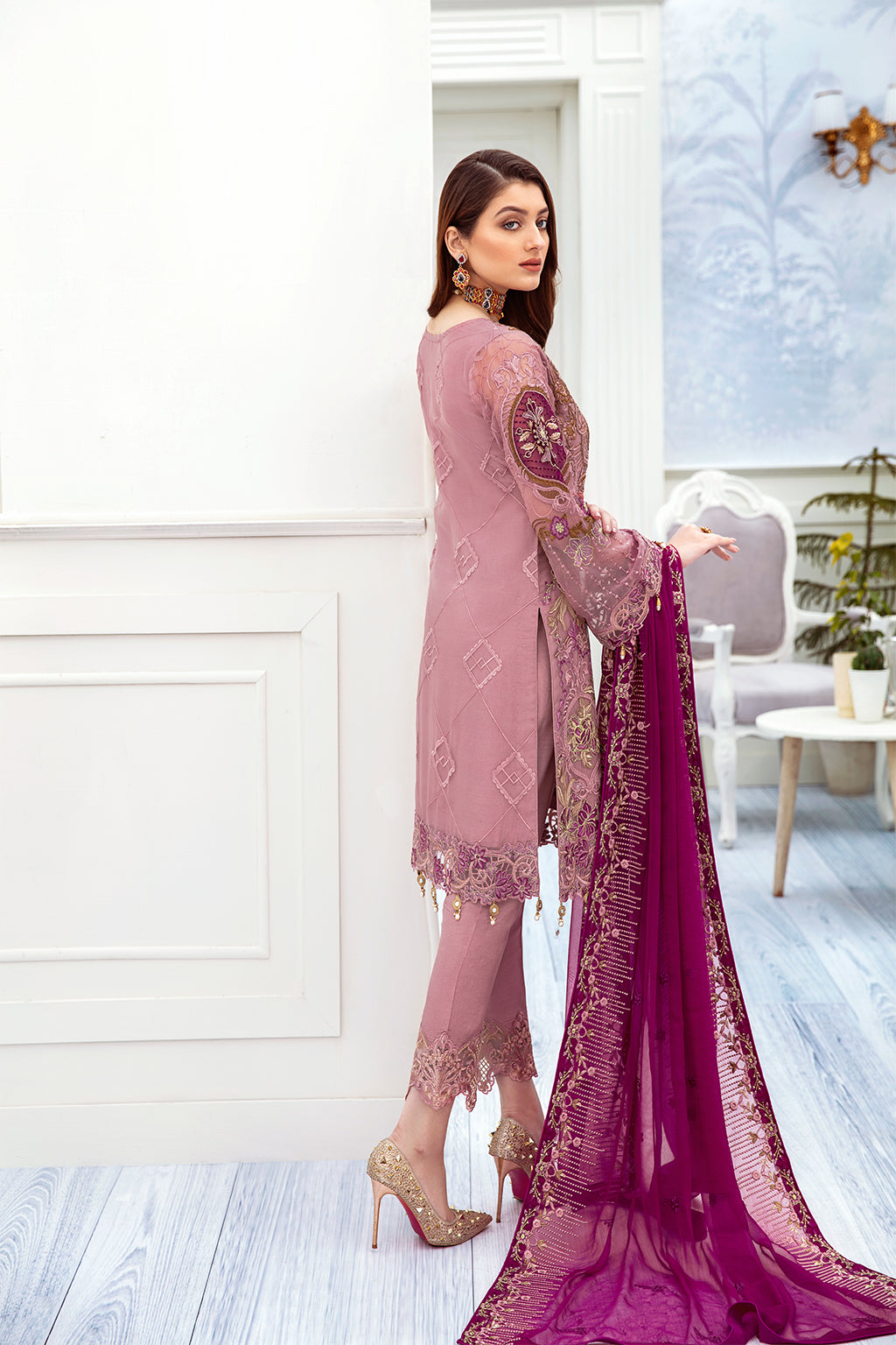 Ramsha Chevron L/Chiffon`22 D#210 (Vol-2)