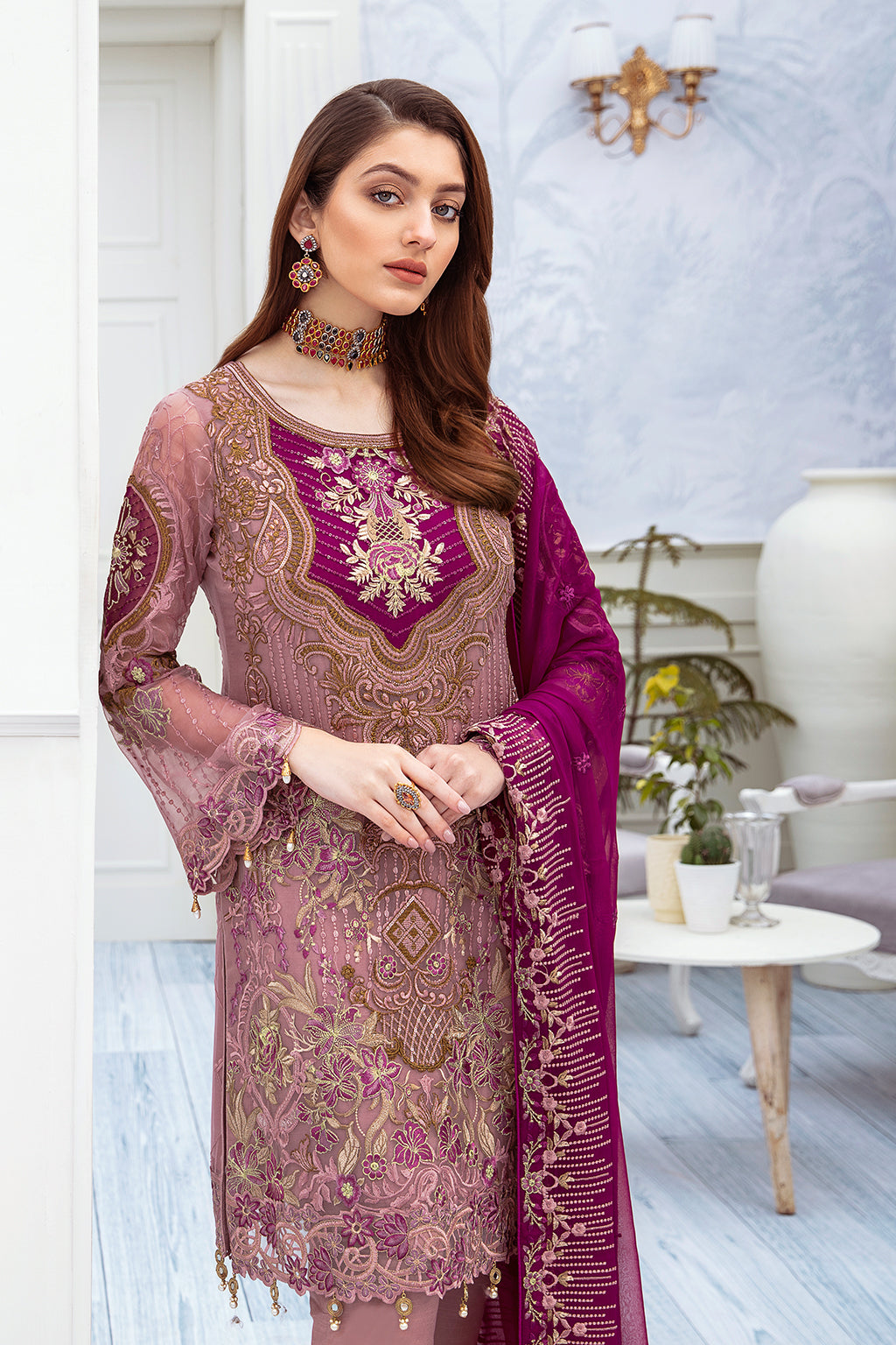 Ramsha Chevron L/Chiffon`22 D#210 (Vol-2)