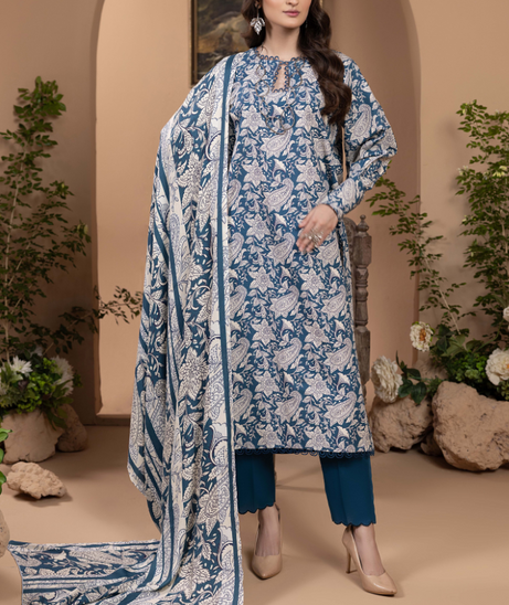 Hamdam Zara Khaddar W/Shawl'24 D#7