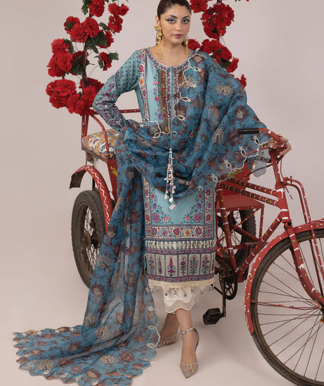 Faiza Faisal Rangeeli Lawn'24 (Rampa )